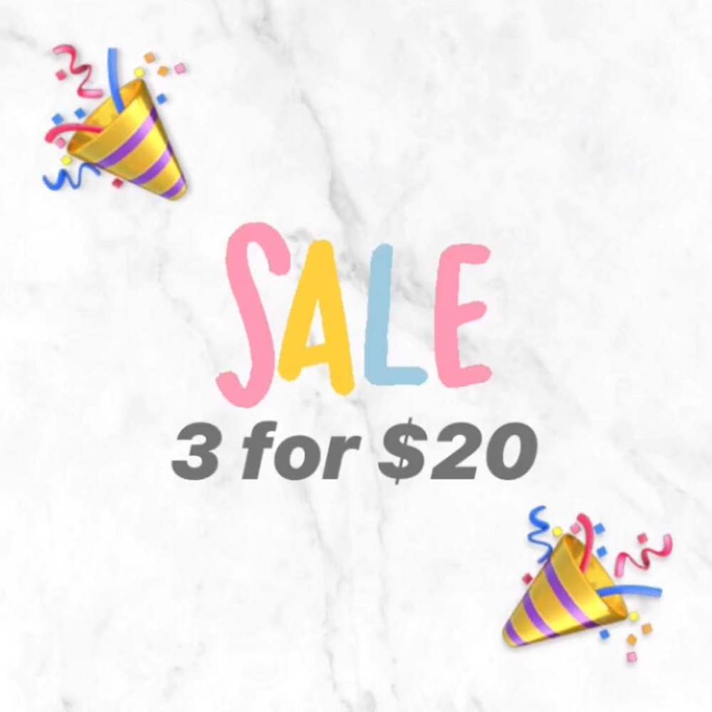 ✨ 3 for $20 bundle sale! ✨